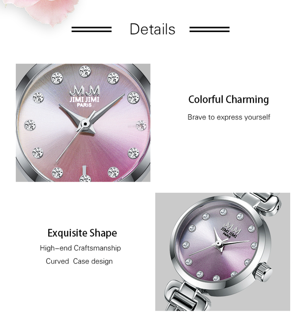 Zegarek damski kwarcowy z opaską siatkową i diamentem, wzór koreański Fancy - Wianko - 8