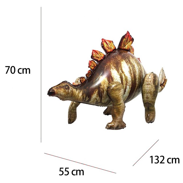 Duży balon foliowy imitujący dinozaura Triceratops - idealna zabawka dla dziecka, dekoracja na urodziny lub do firmy - Wianko - 3