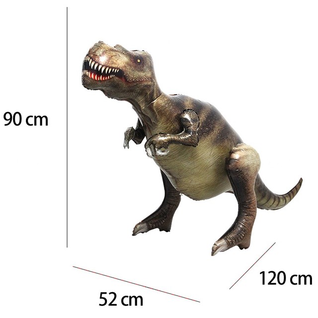 Duży balon foliowy imitujący dinozaura Triceratops - idealna zabawka dla dziecka, dekoracja na urodziny lub do firmy - Wianko - 2
