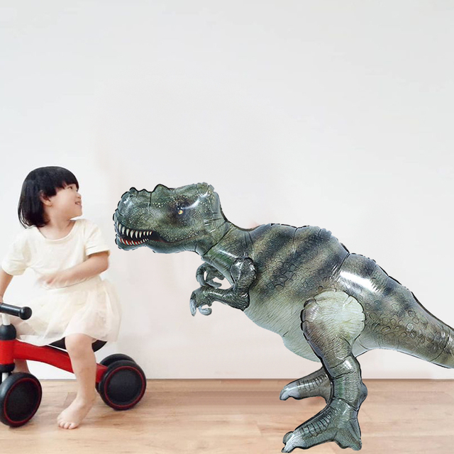 Duży balon foliowy imitujący dinozaura Triceratops - idealna zabawka dla dziecka, dekoracja na urodziny lub do firmy - Wianko - 7