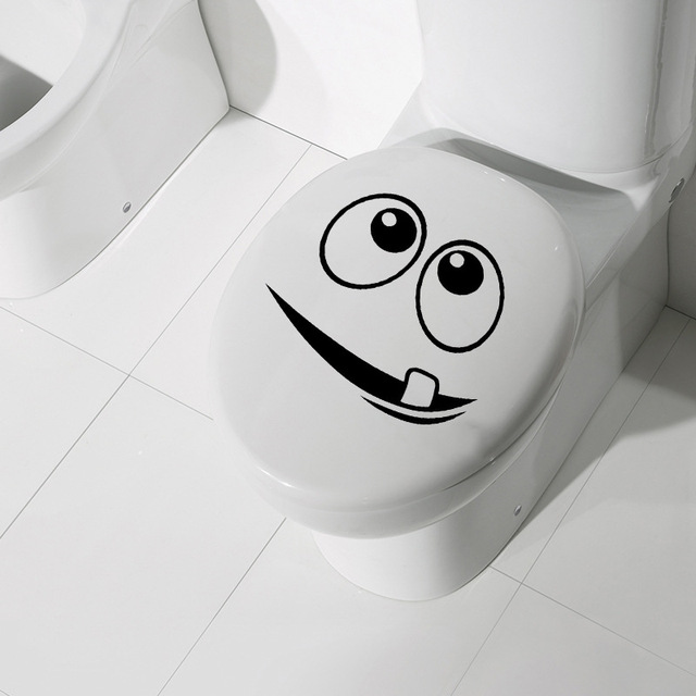 Kreatywne, wodoodporne naklejki toaletowe Cartoon Wall Art do dekoracji łazienki, sypialni i kuchni - śmieszne dekoracje do domu - Wianko - 9
