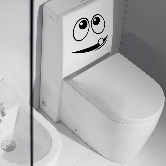 Kreatywne, wodoodporne naklejki toaletowe Cartoon Wall Art do dekoracji łazienki, sypialni i kuchni - śmieszne dekoracje do domu - Wianko - 8