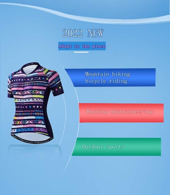 Nowa letnia damska koszulka kolarska z krótkim rękawem - Mtb koszula rowerowa Maillot Ciclismo Mujer Verano - Wianko - 10