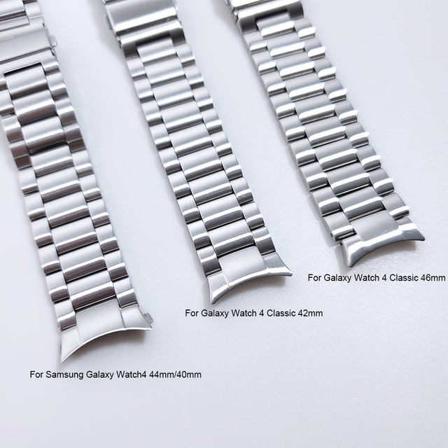 Metalowy pasek ze stali nierdzewnej do zegarka Samsung Galaxy 4 klasyczny 46mm 42mm/Watch4 44mm 40mm - Wianko - 2