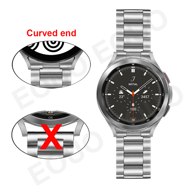 Metalowy pasek ze stali nierdzewnej do zegarka Samsung Galaxy 4 klasyczny 46mm 42mm/Watch4 44mm 40mm - Wianko - 3