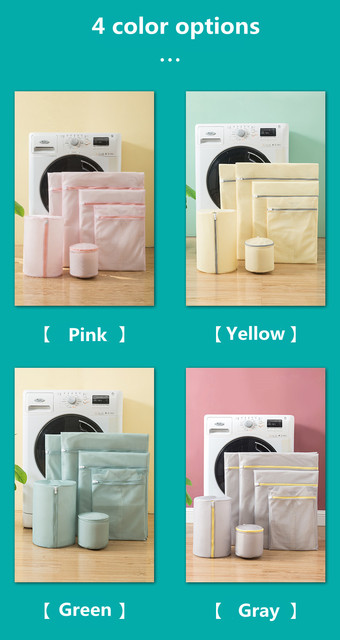 Worki siatkowe do prania w cukierkowych kolorach - idealne dla gospodarstw domowych - Wianko - 5