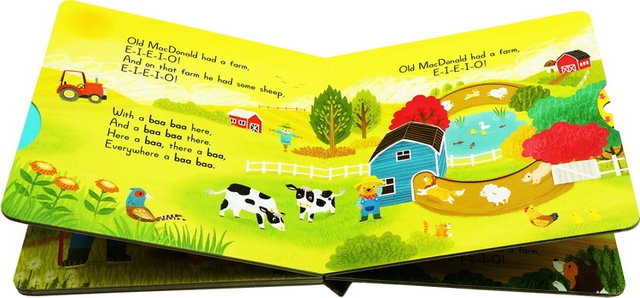 Książki edukacyjne: śpiewaj razem ze mną, planszowa kolorystyka angielska, obrazkowa dla dzieci - zestaw 4 sztuki - Wianko - 9