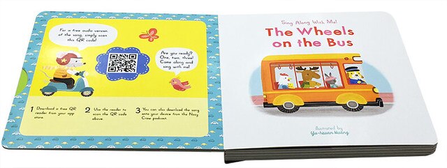 Książki edukacyjne: śpiewaj razem ze mną, planszowa kolorystyka angielska, obrazkowa dla dzieci - zestaw 4 sztuki - Wianko - 4