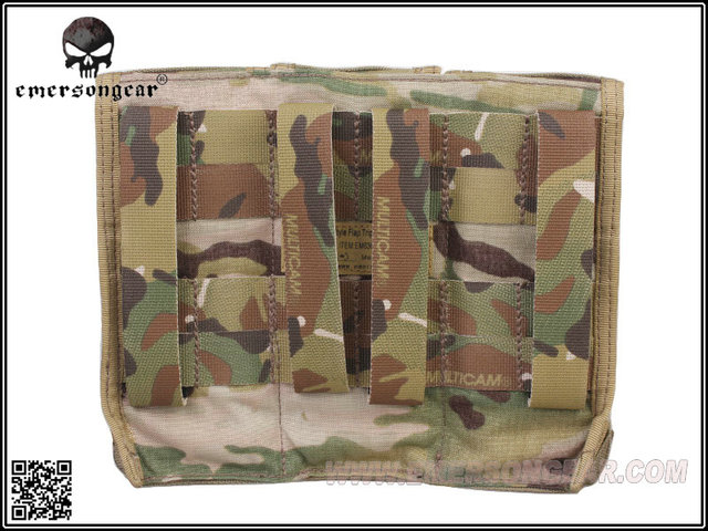 Etui bojowe EMERSON modułowe na trzy magazynki CP Style Flap, Multicam czarny Coyote ATFG, MAG EM6365 - Wianko - 2