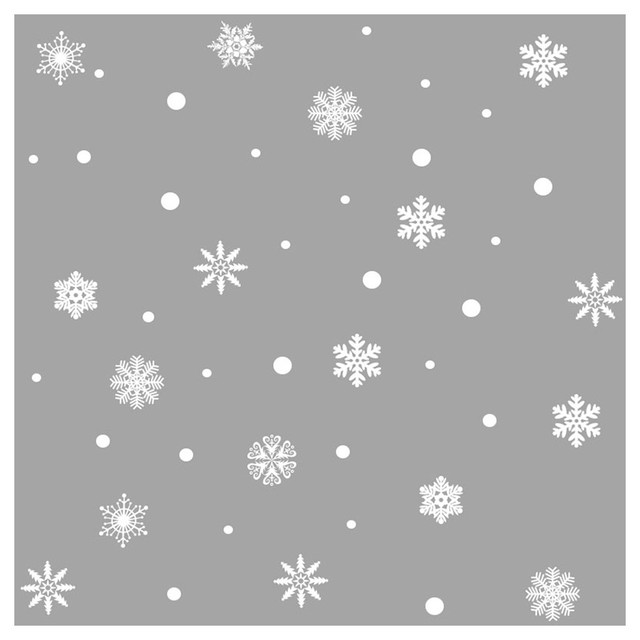 Naklejki ścienne świąteczne na boże narodzenie i nowy rok z motywem bałwana - Windows Snowflake - Wianko - 37