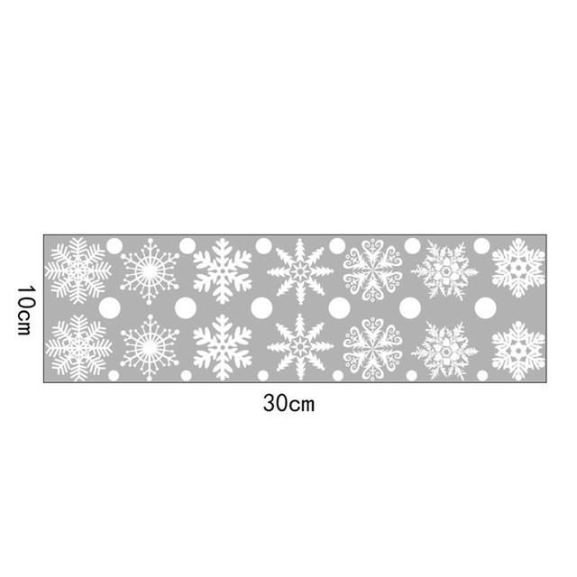 Naklejki ścienne świąteczne na boże narodzenie i nowy rok z motywem bałwana - Windows Snowflake - Wianko - 33