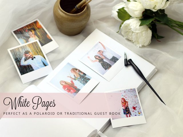 Spersonalizuj różową złotą księgę gości ślubną z folią - alternatywa na niezapomniane urodziny i natychmiastowe wspomnienia w fotoautomacie - Wianko - 13