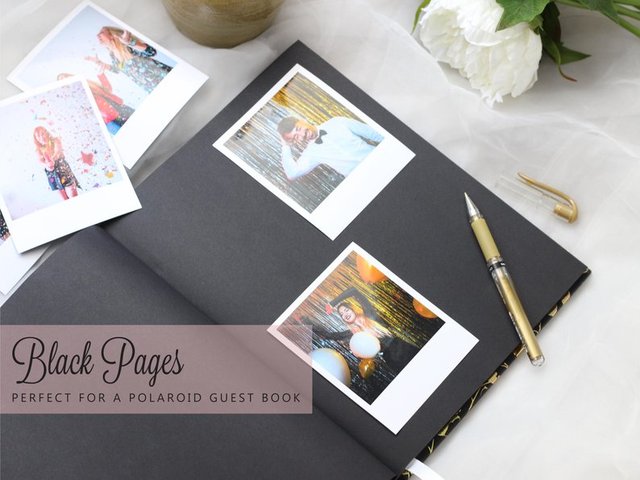 Spersonalizuj różową złotą księgę gości ślubną z folią - alternatywa na niezapomniane urodziny i natychmiastowe wspomnienia w fotoautomacie - Wianko - 14