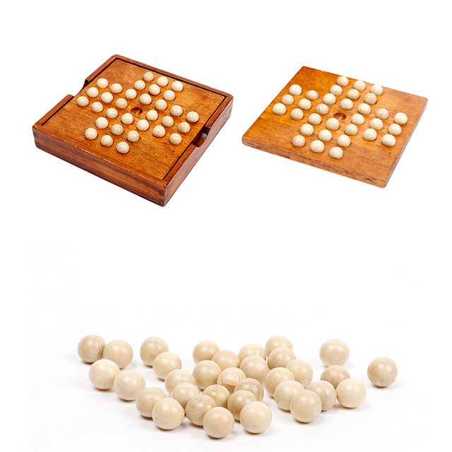 Drewniane pasjans Europa z diamentowym wzorem szachów - gra edukacyjna - Wianko - 5