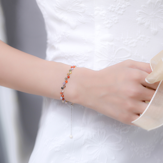 Bransoletka na rękę z naturalnego kamienia czarnego Spinel Jw 3MM - biżuteria dla kobiet, luksusowy zestaw prezentowy - Wianko - 2