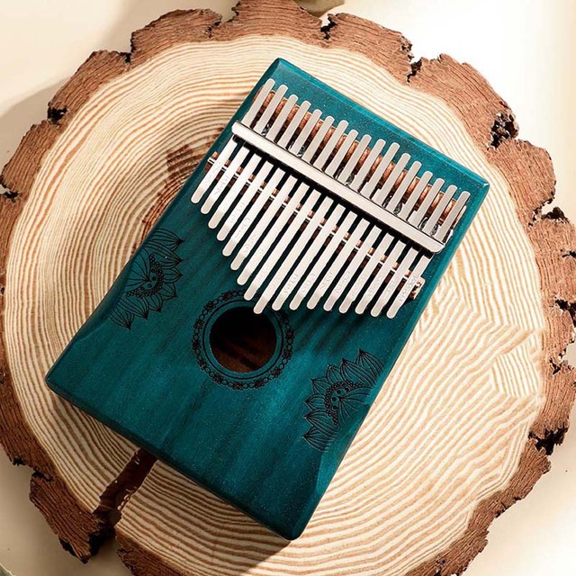 Pianino Jelca mahoń Kalimba - 17 klawiszy, instrument muzyczny przenośny dla kciuka, drewniane Calimba - Wianko - 3