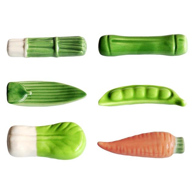 Chopstick uchwyt stojak na noże łyżka widelec - Ceramiczne pałeczki do jedzenia, 6 sztuk - Wianko - 4