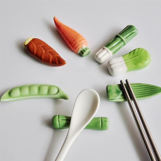 Chopstick uchwyt stojak na noże łyżka widelec - Ceramiczne pałeczki do jedzenia, 6 sztuk - Wianko - 2