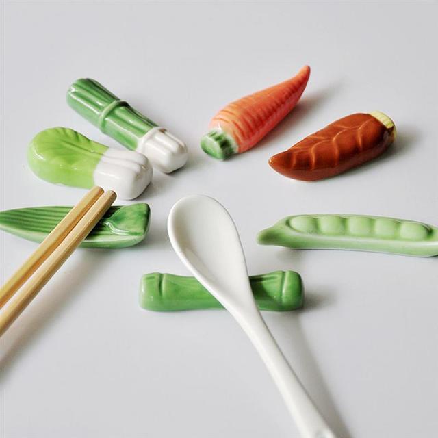 Chopstick uchwyt stojak na noże łyżka widelec - Ceramiczne pałeczki do jedzenia, 6 sztuk - Wianko - 1