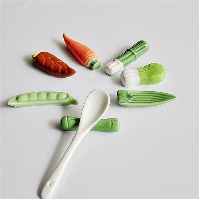 Chopstick uchwyt stojak na noże łyżka widelec - Ceramiczne pałeczki do jedzenia, 6 sztuk - Wianko - 3