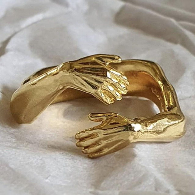 Romantyczny regulowany pierścień z rzeźbą - moda gotycka dla kobiet - Wianko - 3