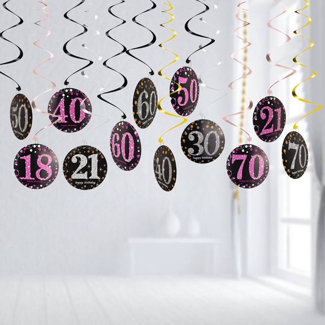Dekoracje na przyjęcia urodzinowe dorosłych - Taoup 21, 30, 40, 50, 60 - zastawa stołowa - Wianko - 11