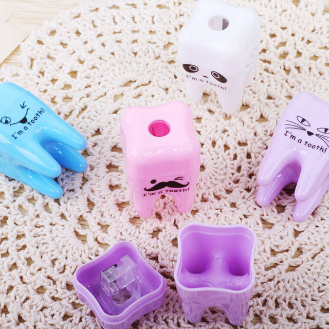 Kreatywna Plastikowa Temperówka Zębów dla Dzieci - Piękna, Kawaii - Wianko - 3
