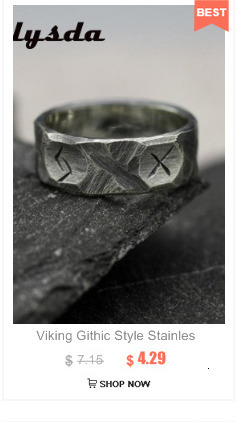 Nierdzewny pierścień z amuletem wikinga Rune Norse Odin - biżuteria retro moda męska dla pary, prezent walentynkowy - Wianko - 6