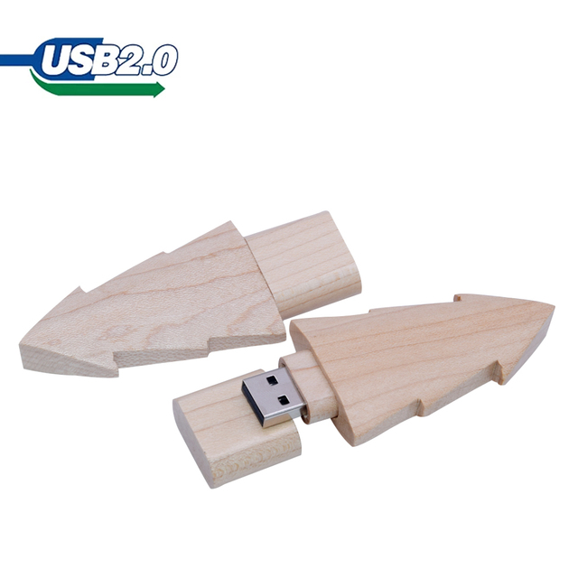 Drewniany pendrive 4GB-64GB naturalne drewno boże narodzenie pamięć USB dysk U własne logo - Wianko - 8