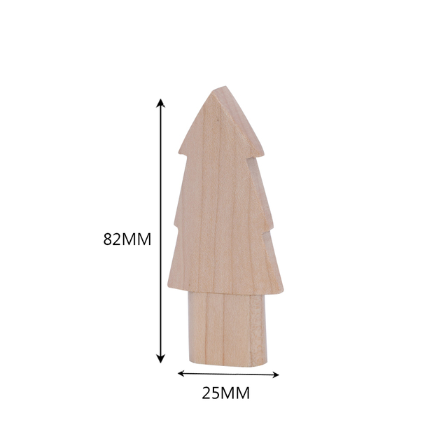 Drewniany pendrive 4GB-64GB naturalne drewno boże narodzenie pamięć USB dysk U własne logo - Wianko - 3