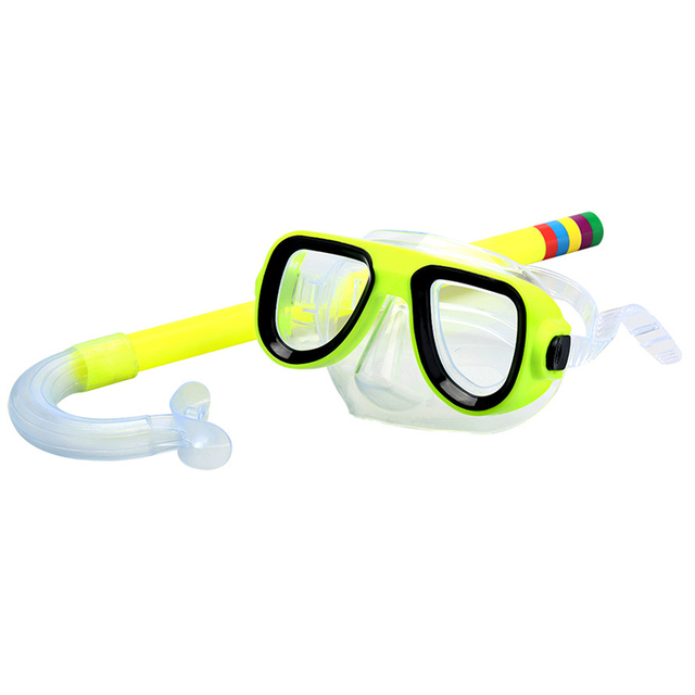 Dzieci Snorkeling okulary pływackie wysokiej klasy maski z PVC (gogle pływackie chroniące przed promieniowaniem UV dla dzieci) + rurka do oddychania - Wianko - 10