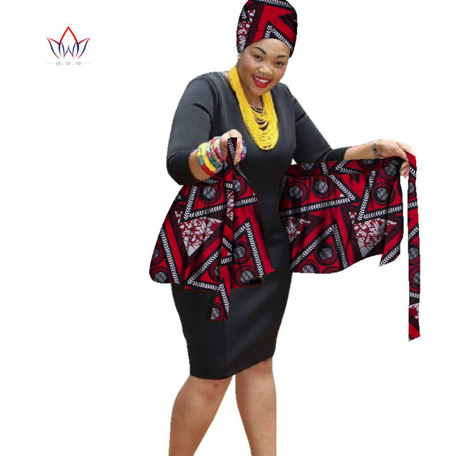 Spódnica Midi Wrap kobiety afrykański wzór, wysoka talia - Wianko - 18