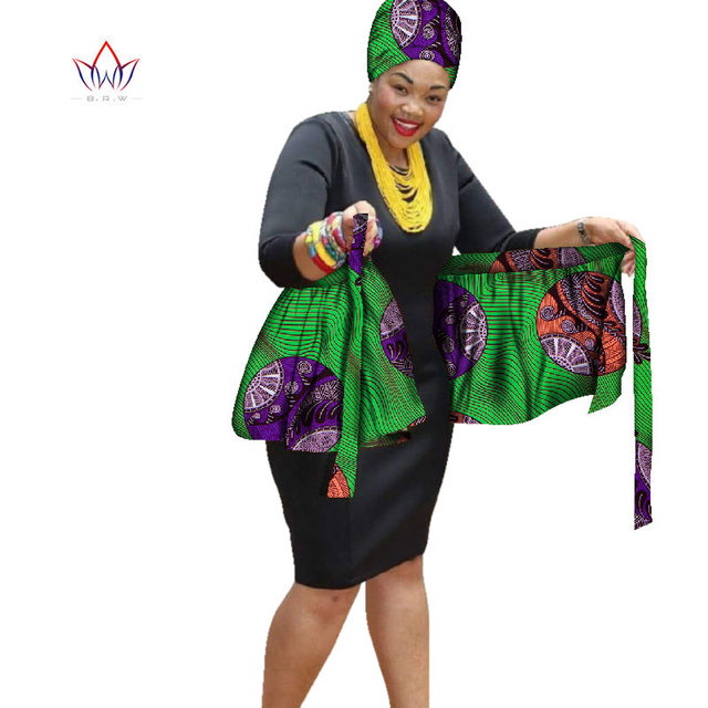 Spódnica Midi Wrap kobiety afrykański wzór, wysoka talia - Wianko - 20