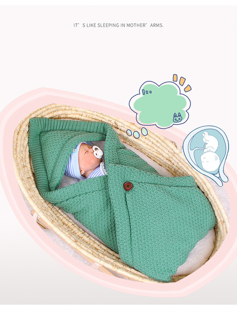 Śpiwór dziecięcy jesienno-zimowy dla noworodka, ciepły i gruby, idealny do wózka - Wianko - 2
