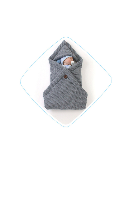 Śpiwór dziecięcy jesienno-zimowy dla noworodka, ciepły i gruby, idealny do wózka - Wianko - 3