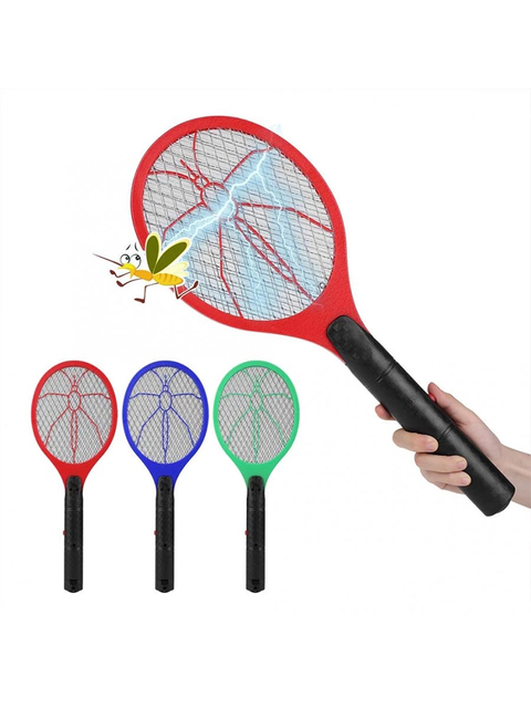 Elektryczna łapka na owady - urządzenie przeciw komarom, bezprzewodowa na baterie, Power Fly Racket - Wianko - 1