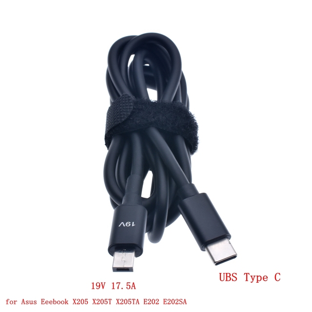 19V Kabel ładowania USB C do Laptopa Asus Eeebook X205 X205T X205TA E202 E202SA - Wianko - 1