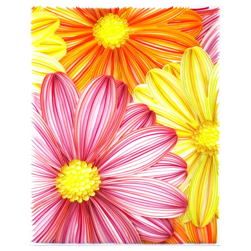 Zestaw Quillingu - malowanie kwitnących kwiatów i zwierząt DIY z papierem typu kraft i narzędziami - dekoracja ścian 20 cali - Wianko - 3