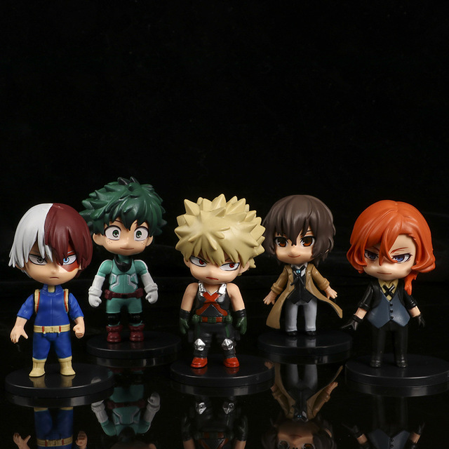 5 figurki akcji Anime My Hero Academia: Izuku Midoriya, Shoto Todoroki, Katsuki Bakugo, Osamu Dazai, Chuya Nakahara - Wianko - 2