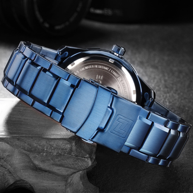 Męski zegarek kwarcowy luksusowej marki zegarków - staliwo-złoty w stylu Casual, Relogio Masculino Naviforce - Wianko - 14
