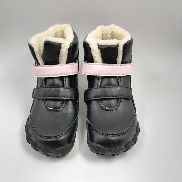 Dziecięce buty zimowe Barefoot skórzane dla dziewczynek i chłopców - Wianko - 16
