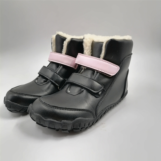 Dziecięce buty zimowe Barefoot skórzane dla dziewczynek i chłopców - Wianko - 24