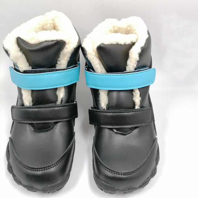 Dziecięce buty zimowe Barefoot skórzane dla dziewczynek i chłopców - Wianko - 30