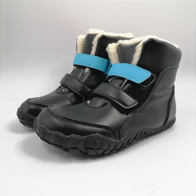 Dziecięce buty zimowe Barefoot skórzane dla dziewczynek i chłopców - Wianko - 27