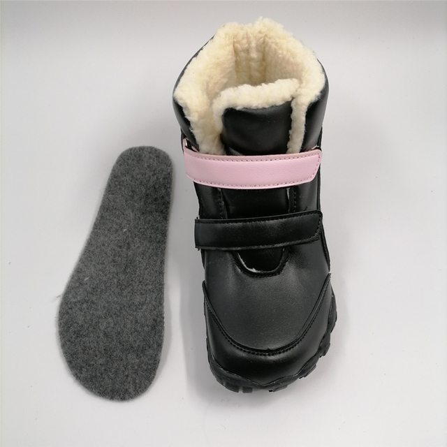 Dziecięce buty zimowe Barefoot skórzane dla dziewczynek i chłopców - Wianko - 20