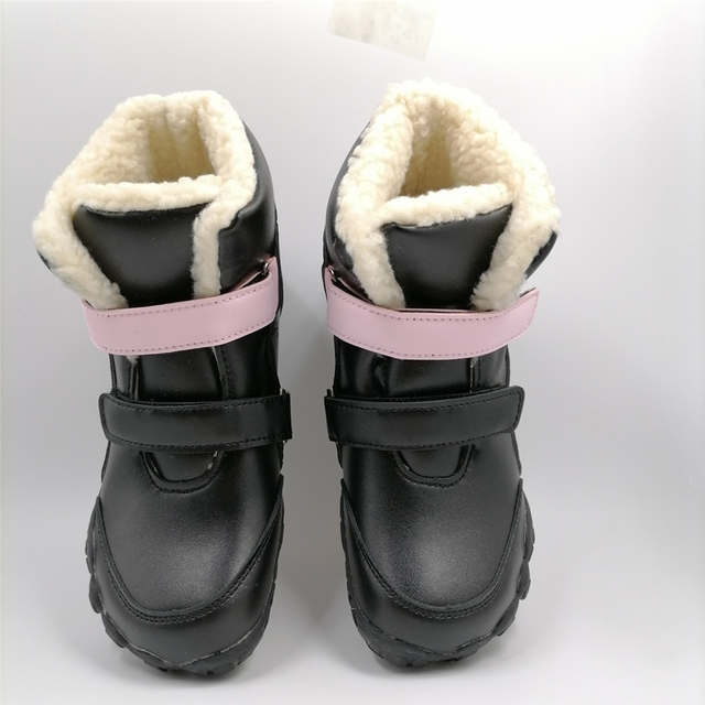 Dziecięce buty zimowe Barefoot skórzane dla dziewczynek i chłopców - Wianko - 22