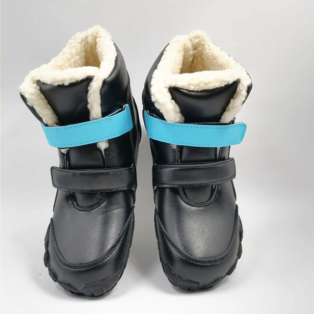 Dziecięce buty zimowe Barefoot skórzane dla dziewczynek i chłopców - Wianko - 31
