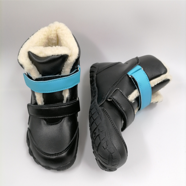 Dziecięce buty zimowe Barefoot skórzane dla dziewczynek i chłopców - Wianko - 29