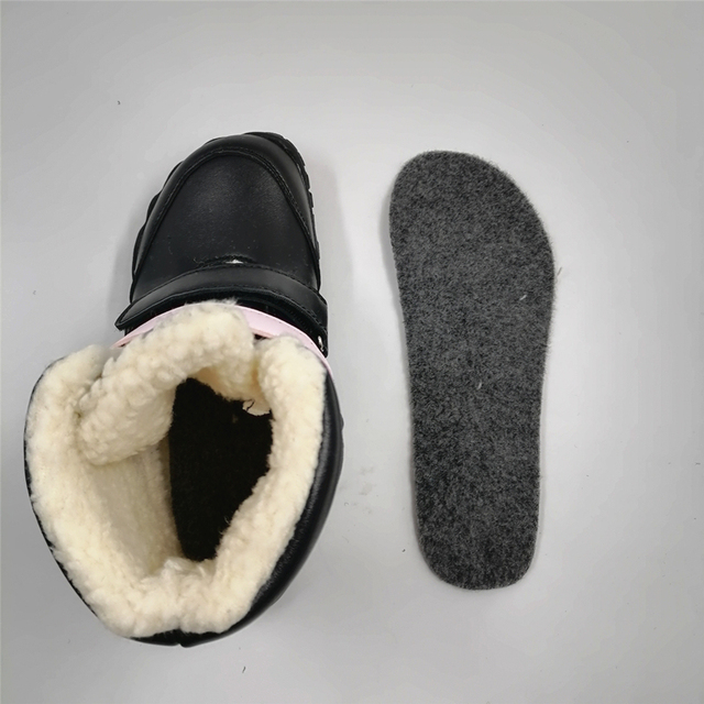 Dziecięce buty zimowe Barefoot skórzane dla dziewczynek i chłopców - Wianko - 19