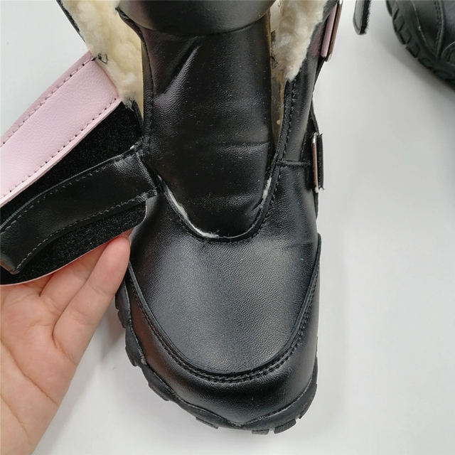Dziecięce buty zimowe Barefoot skórzane dla dziewczynek i chłopców - Wianko - 18